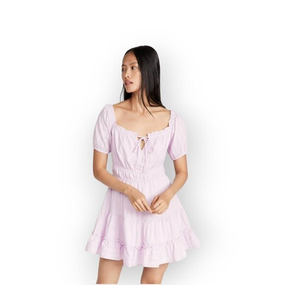 Lilac Milkmaid Mini Dress by Lost + Wander - Size Small - Picture 8 of 16